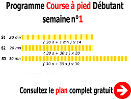 entraînement course à pied débutant