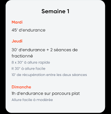 plans d'entrainement marathon