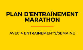 plan entraînement marathon 4h 12 semaines 4 séances