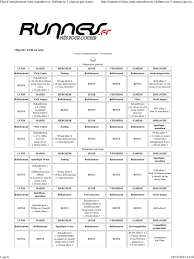 entrainement marathon 10 semaines