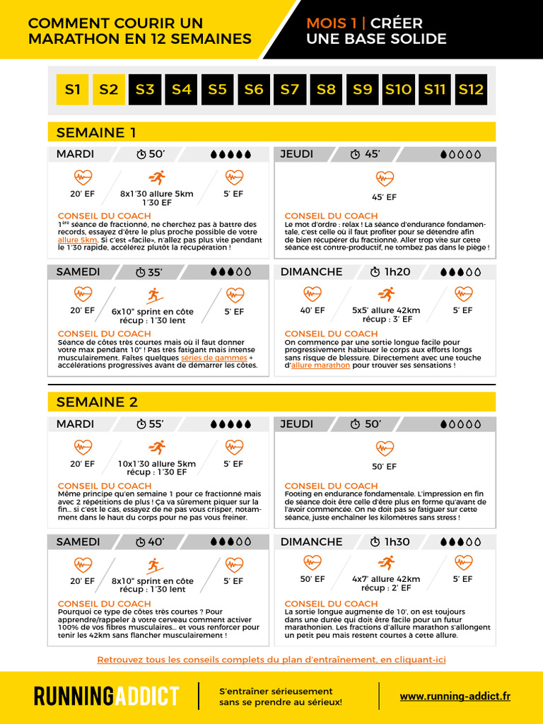plan d entrainement marathon 4h00