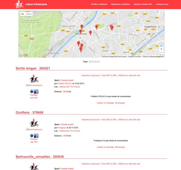 course à pied itinéraire