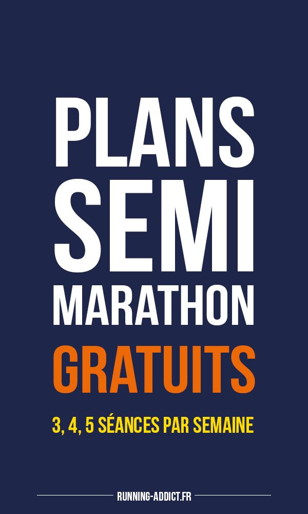 plan entrainement semi marathon 1h30 4 seances